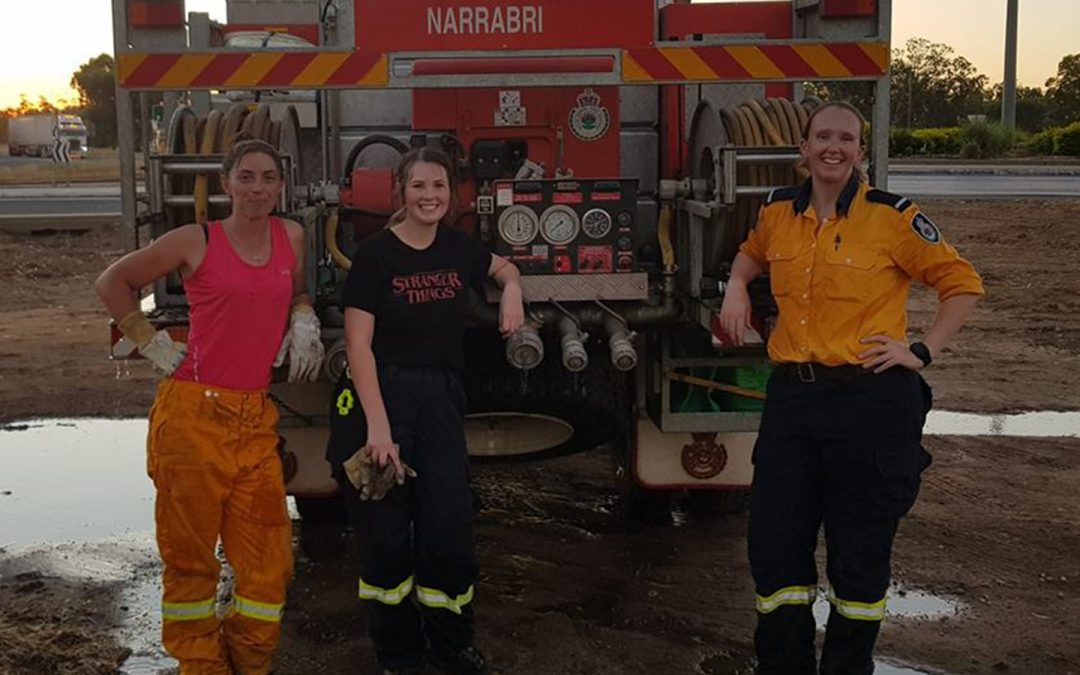 Girl power! All female squad fighting fires