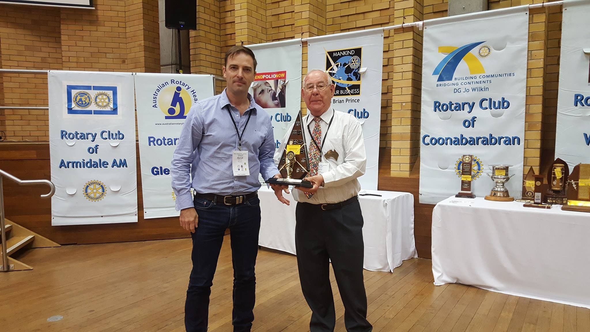 Prestigious award to shire’s Rotary clubs