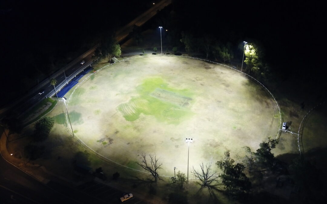 Hogan Oval lighting project complete