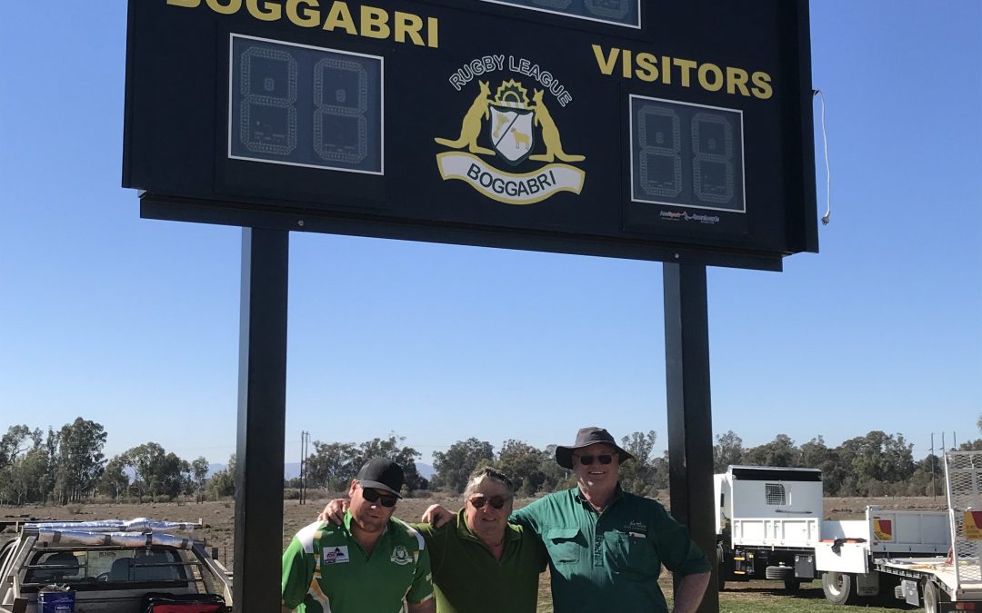 Boggabri’s new scoreboard arrives in time for Boyde Campbell Cup