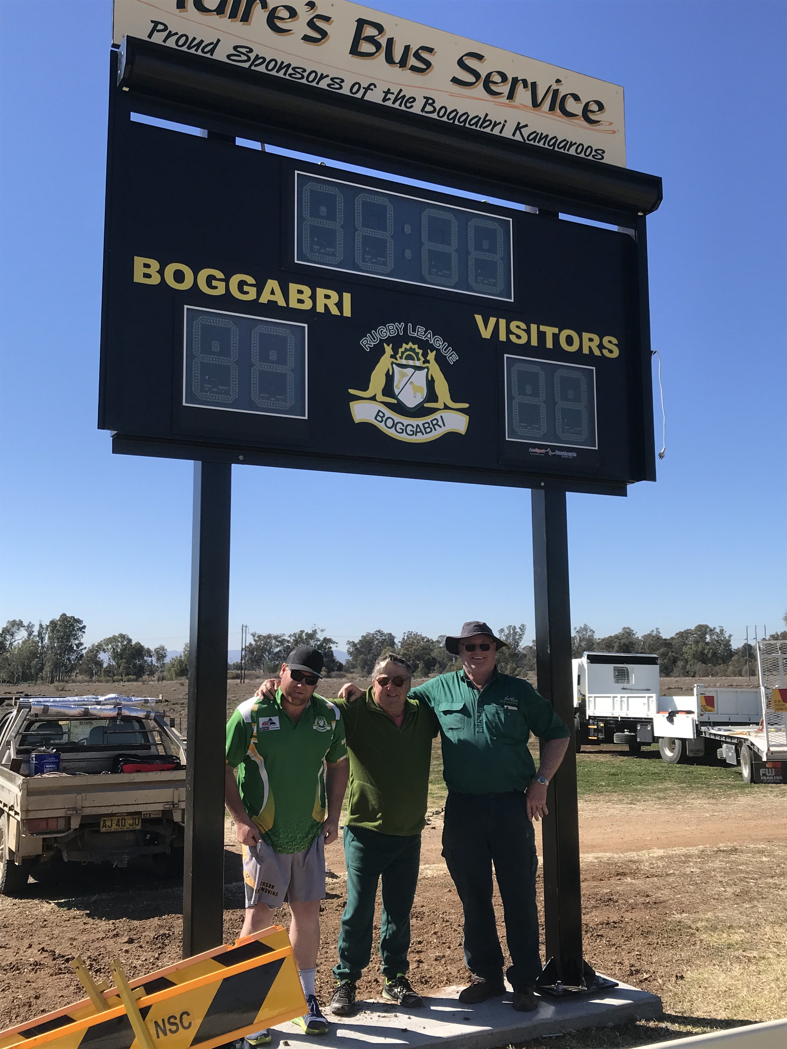 Boggabri’s new scoreboard arrives in time for Boyde Campbell Cup