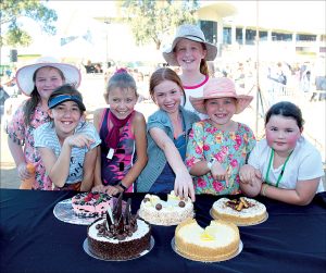 Nosh Narrabri: The highly coveted, Great Australian Cheesecake Competition was a main attraction at Nosh, on Saturday. Both children and adults entered a selection of delicious cheesecakes. Pictured, back, Martha Barton and Beth Faris, front, Taryn Kirk, Georgia Herden, Xanthe Kirk, Elsie Barton and Willa White. Cheesecake, homebrew and barbecue cook-off winners inside along with other Nosh photos.
