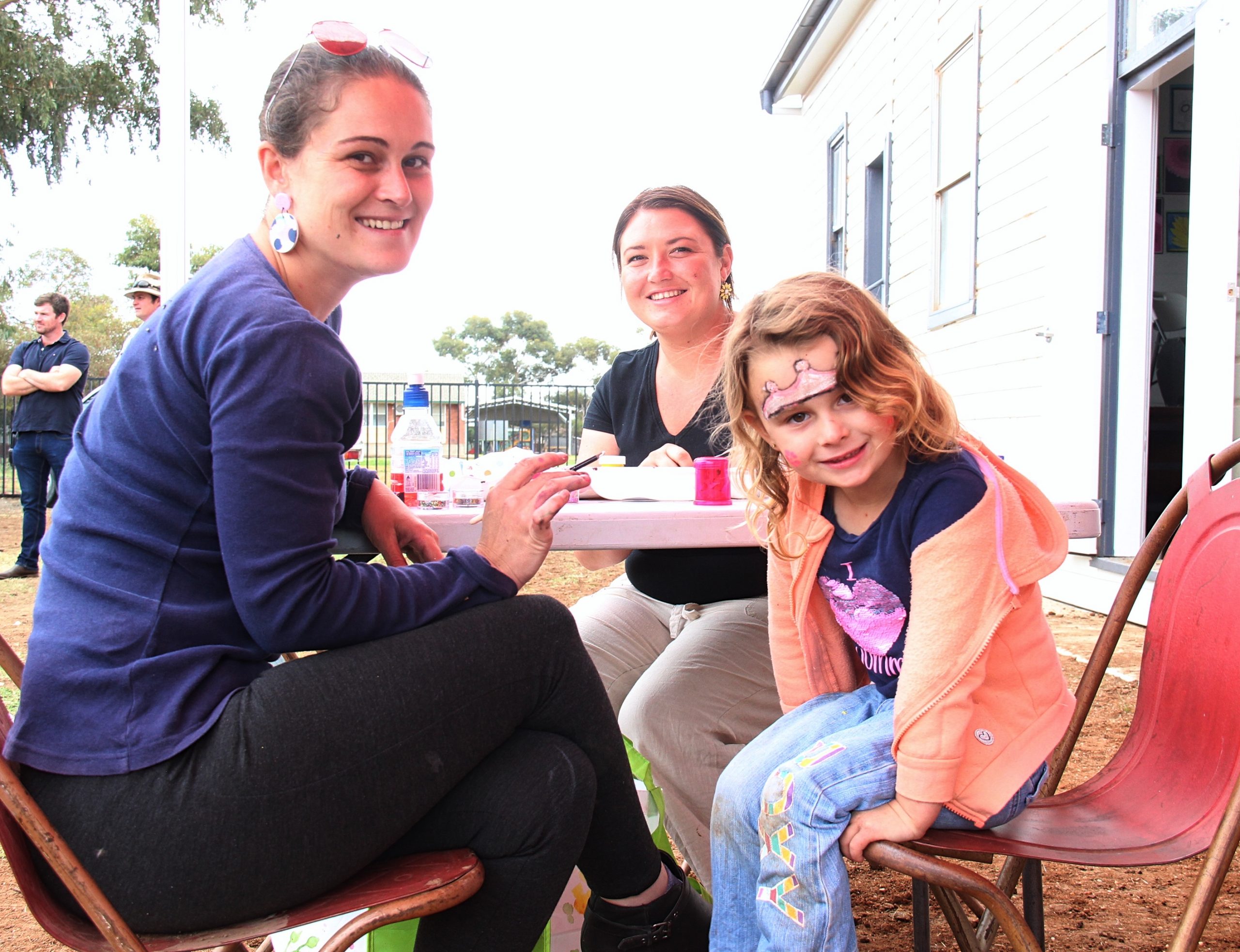 Face painting was a popular attraction.