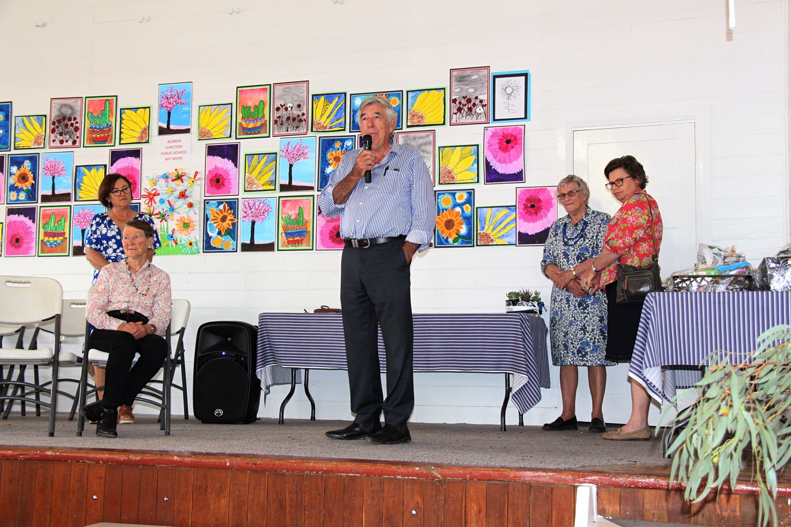Walgett Shire Councillor Bill Murray delivering a speech.