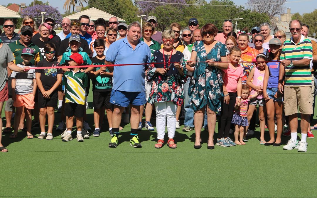 Wee Waa’s artificial green officially opened