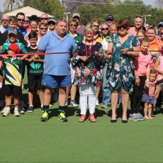 Wee Waa’s artificial green officially opened