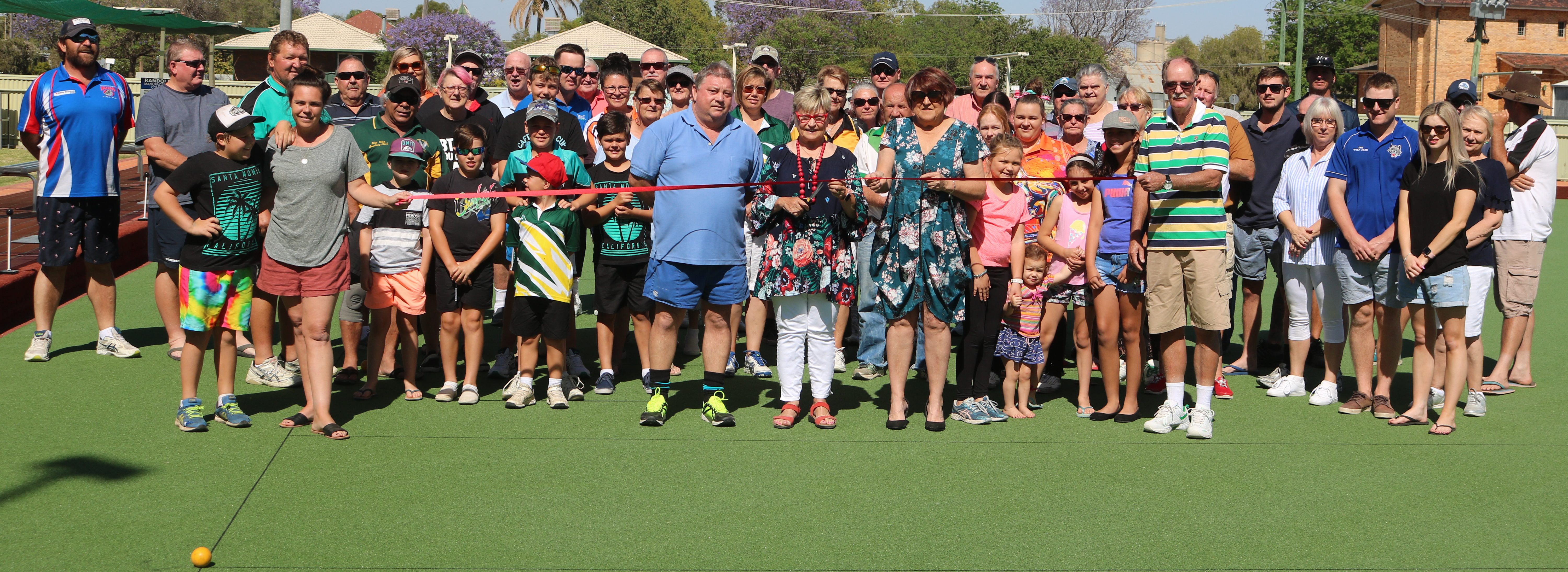 Wee Waa’s artificial green officially opened