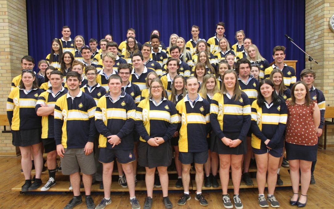 Final assembly for Narrabri High’s Year 12 class of 2019 – and now for the HSC