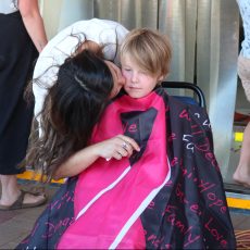 Courageous Khan shaves for a great cause