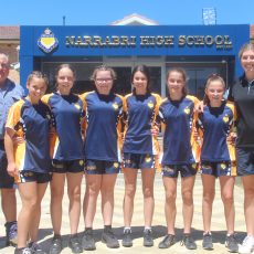 Girls ready to lace up the boots at mini comp