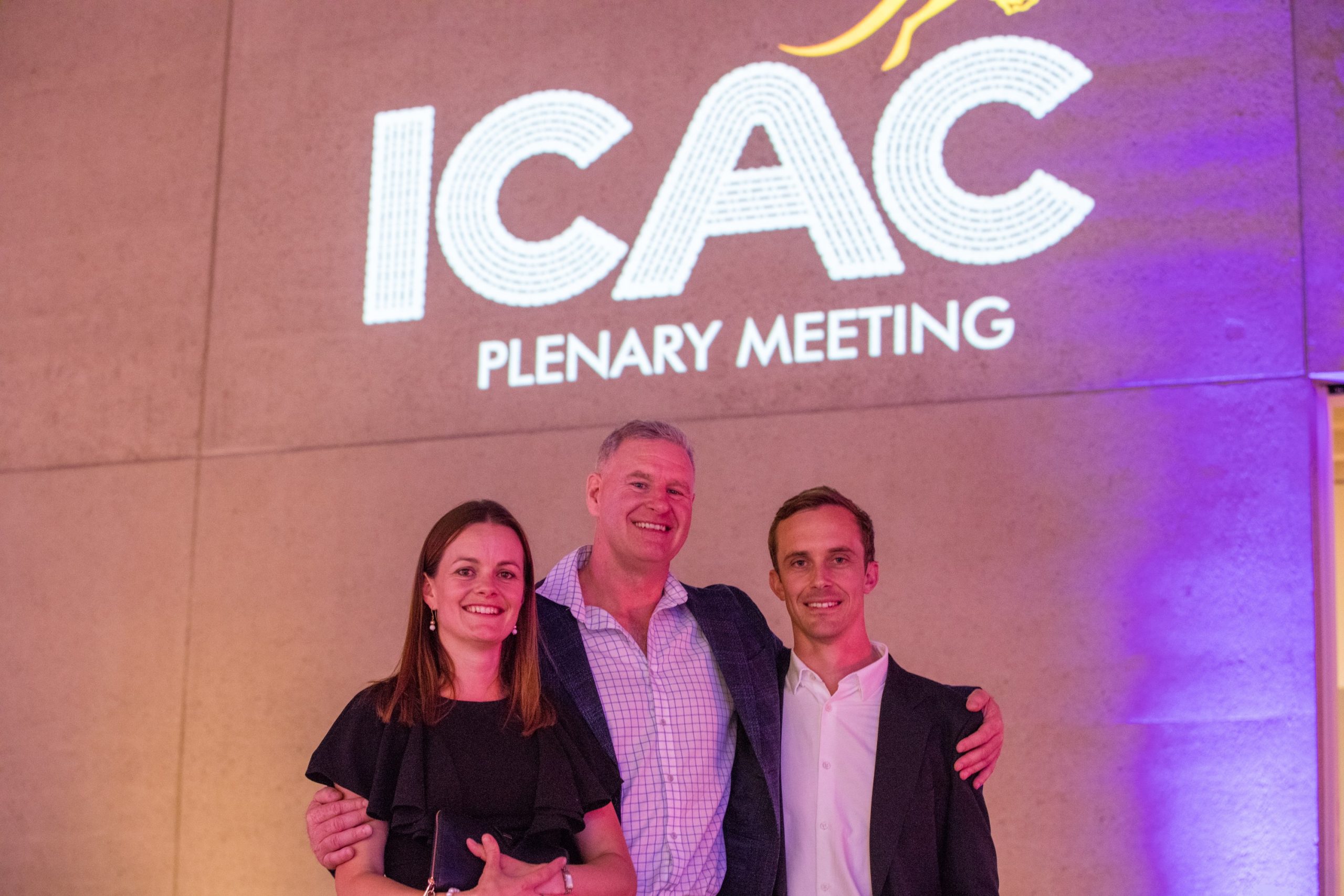 Ag Econ partners Janine Powell, Jon Welsh and George Revell. Photo credit: Melanie Jenson/ICAC.