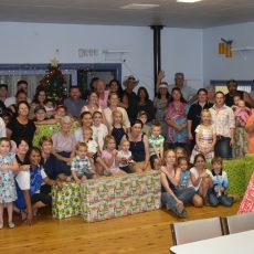 Bikes for all under Pilliga Christmas tree