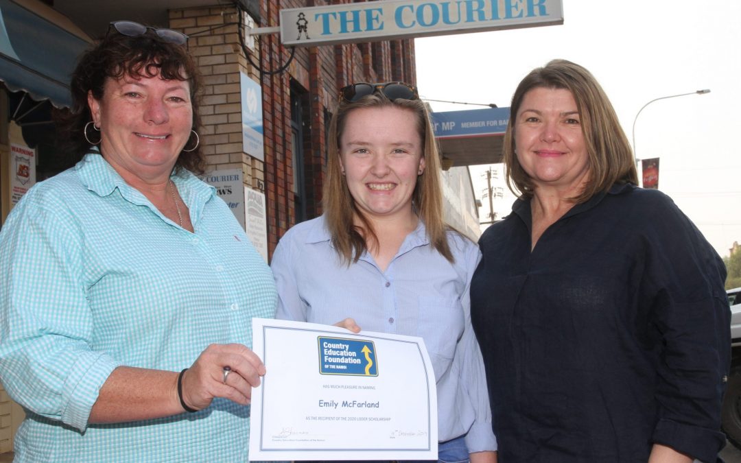 Emily McFarland wins 2019 Loder Scholarship