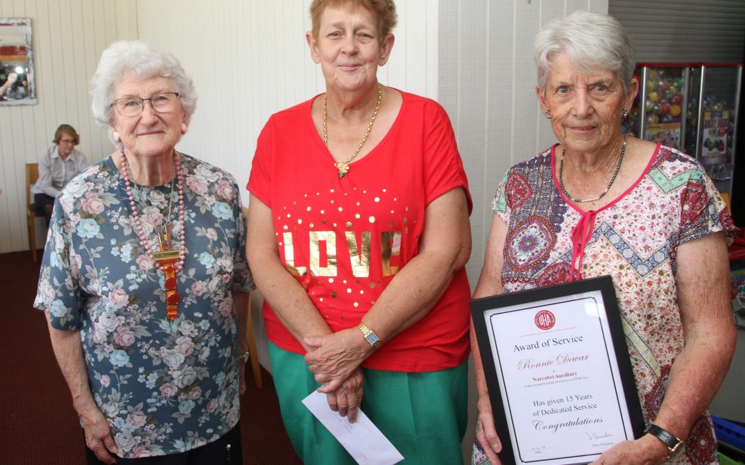 Auxiliary volunteers’ service recognised
