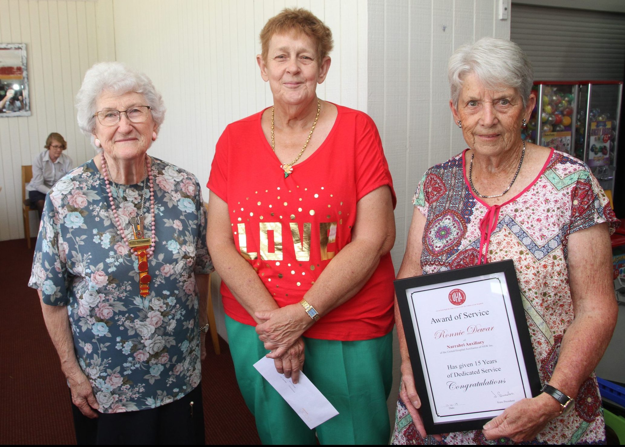Auxiliary volunteers’ service recognised
