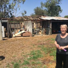 Freak whirlwind unroofs shed and causes blackout