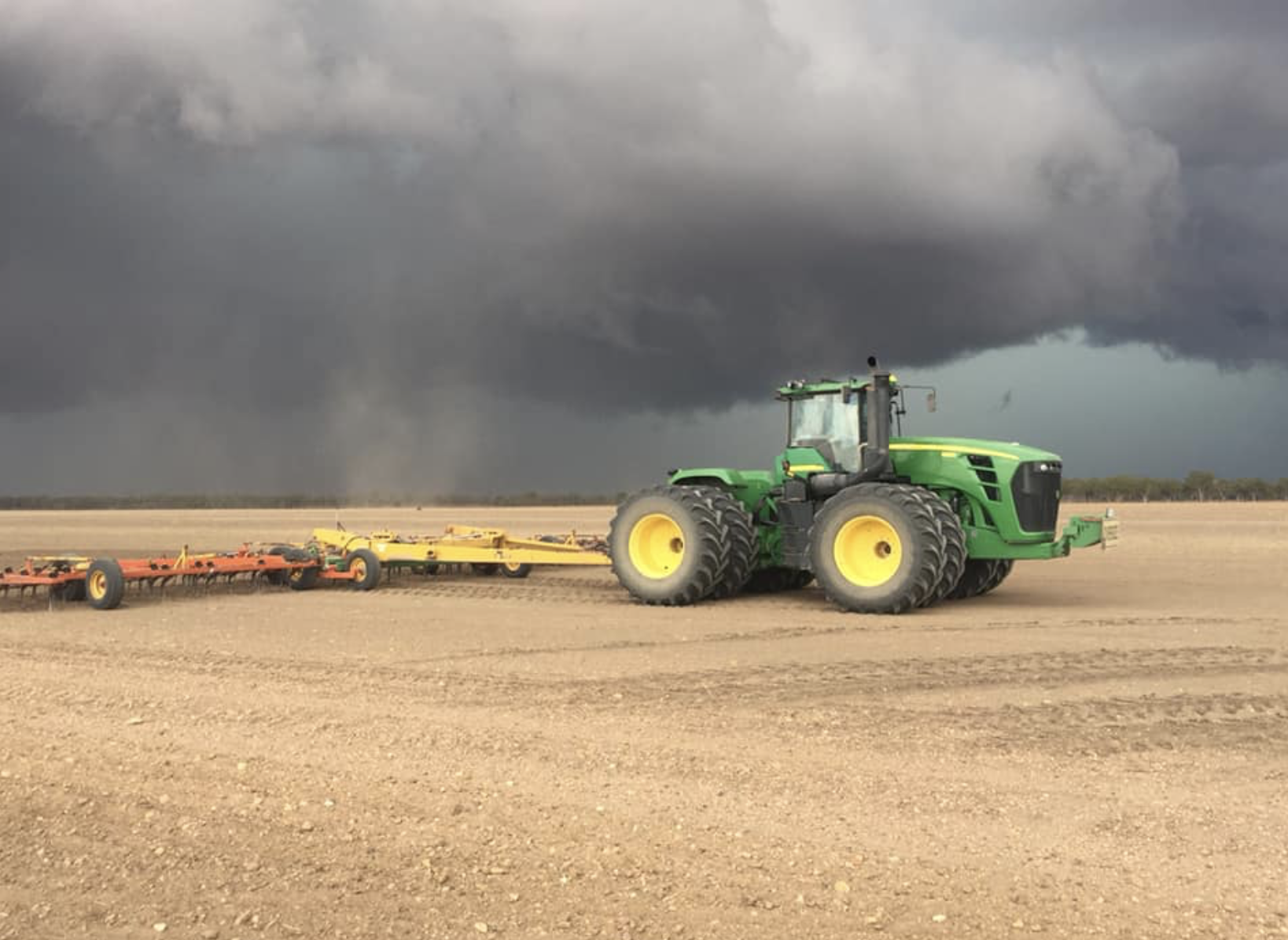 The touchdown that was pictured on a property 30 kilometres east of Moree. photo credit: Tony Boughton
