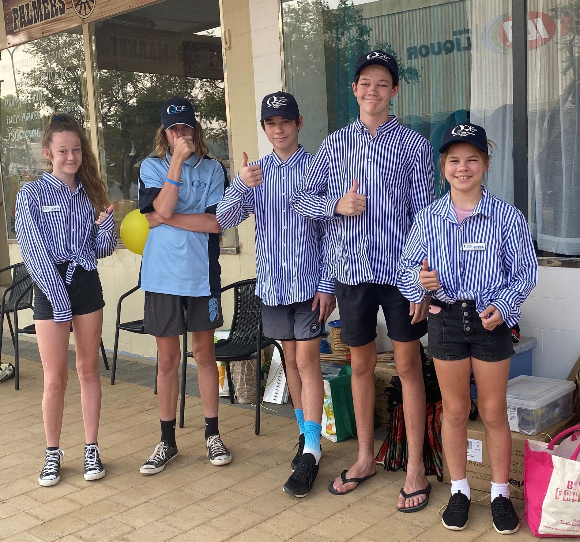 Lindsie Lonnen, Joe Campbell, Toby Montgomery, Jordan Lonnen and Jesse Montgomery.