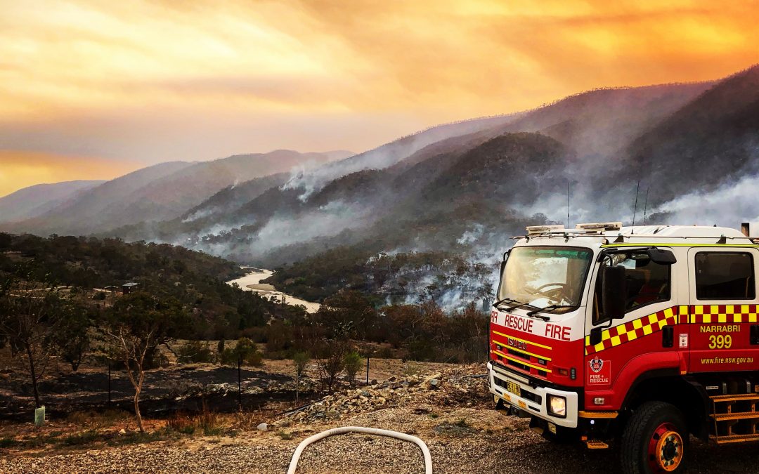 Fires full on just before the rain