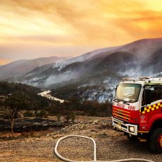 Fires full on just before the rain