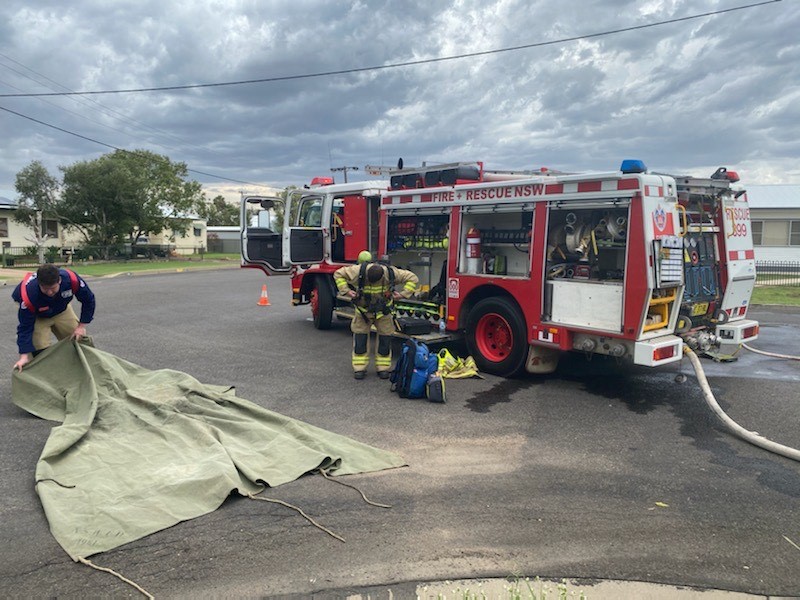 Electrical fire at vacant residence