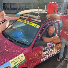 Rally drivers off on a cross country to raise funds for kids’ health