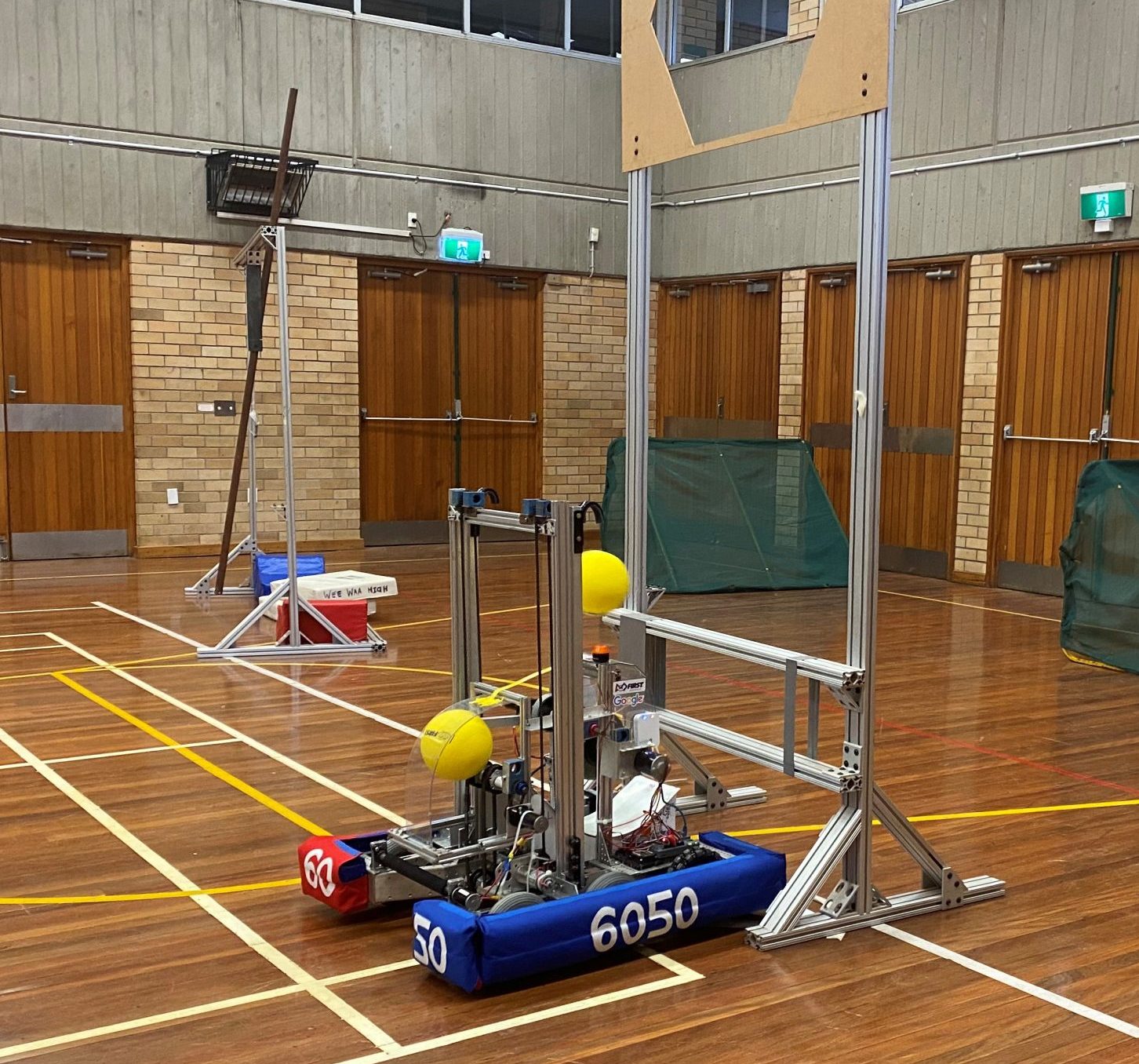 The Bush Bots’ robot for 2020 in action, last Monday night. “We’ve called it BB5 because it’s a bush bot and it’s our fifth year of competition,” said WWHS student and Bush Bot Alice Haire.