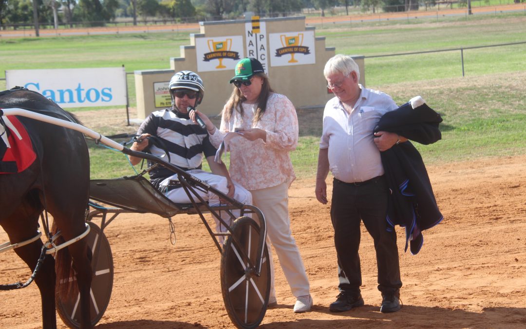 Narrabri Harness Racing Club TAB meet at Tamworth Paceway fields