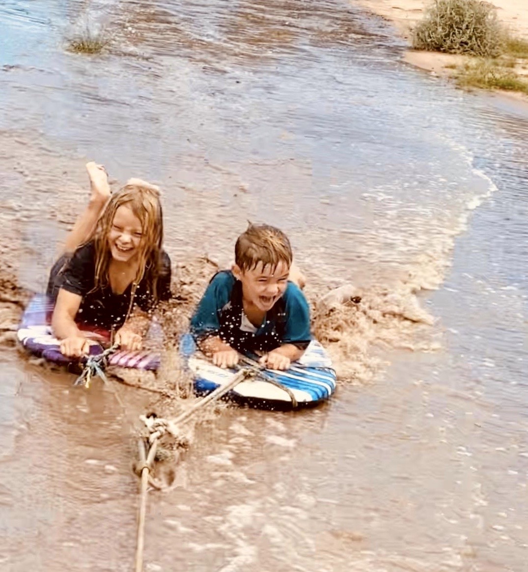 Demi-Renee and Wylie Cruickshank couldn’t wait to get out and play in the rain over the Easter weekend. The siblings were ‘all smiles’ splashing about in puddles at their family’s Cuttabri property. Thanks to their mum Hayley Judd for sharing this happy snap with The Courier and Wee Waa News.
