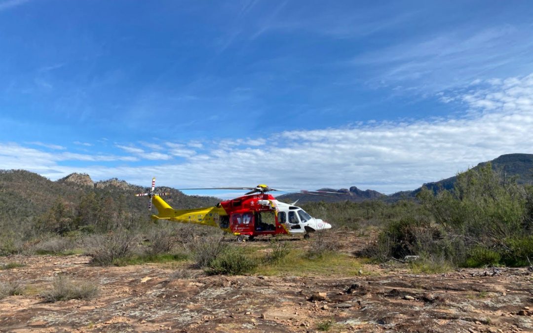 Rescue helicopter tasked to Narrabri for retrievals