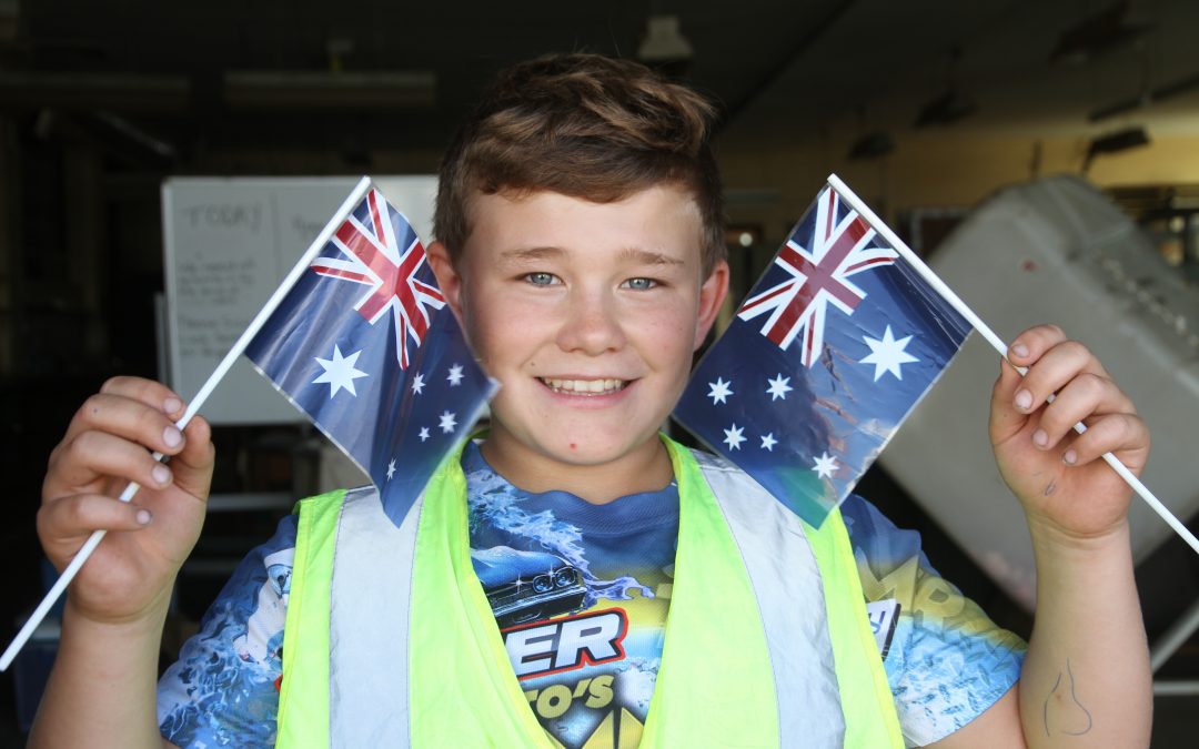 Flags at the ready for ‘silent salute’