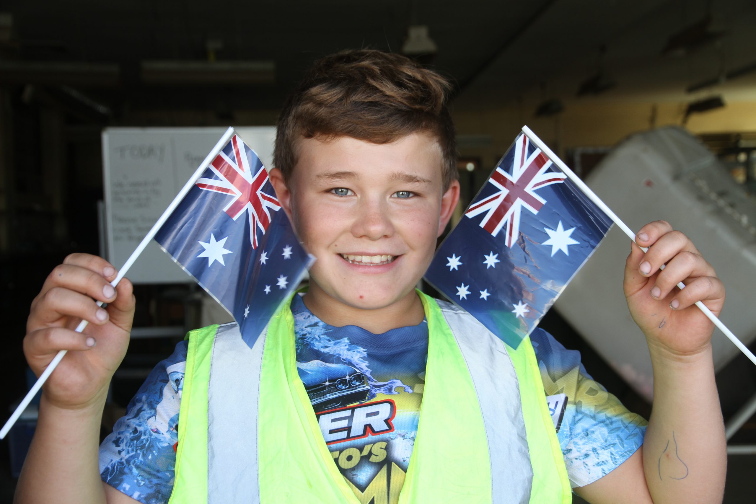 Flags at the ready for ‘silent salute’