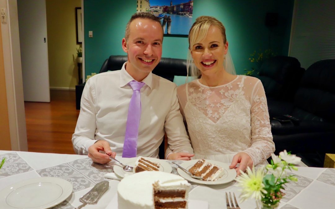 Happy couple say ‘I do’ amid pandemic restrictions