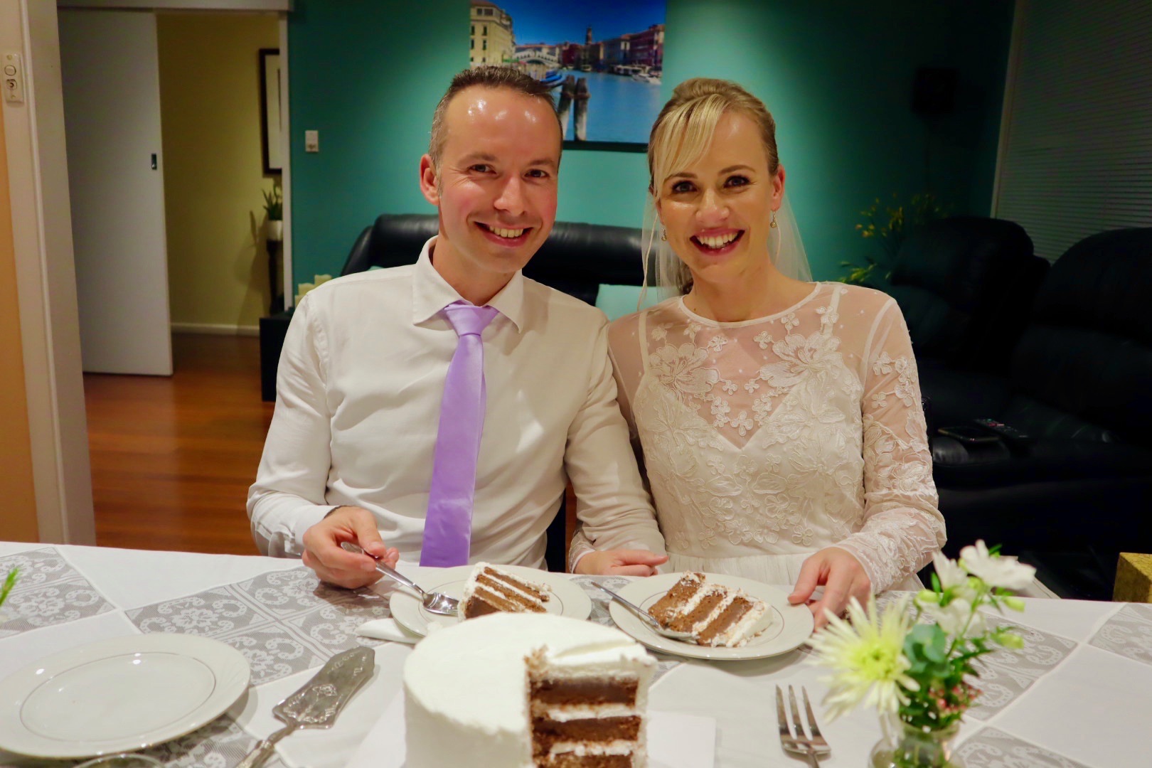 Happy couple say ‘I do’ amid pandemic restrictions