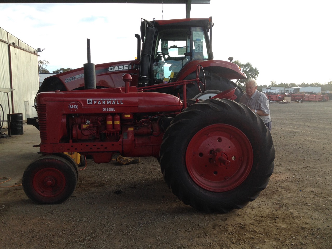 The elusive search for parts has taken the Revells on many adventures – they travelled to Toowoomba to find the perfect Farmall MD tractor to sit the picker on and even had to ‘go global’ in their pursuit of some pieces, thanks to the internet the parts could be ordered online.