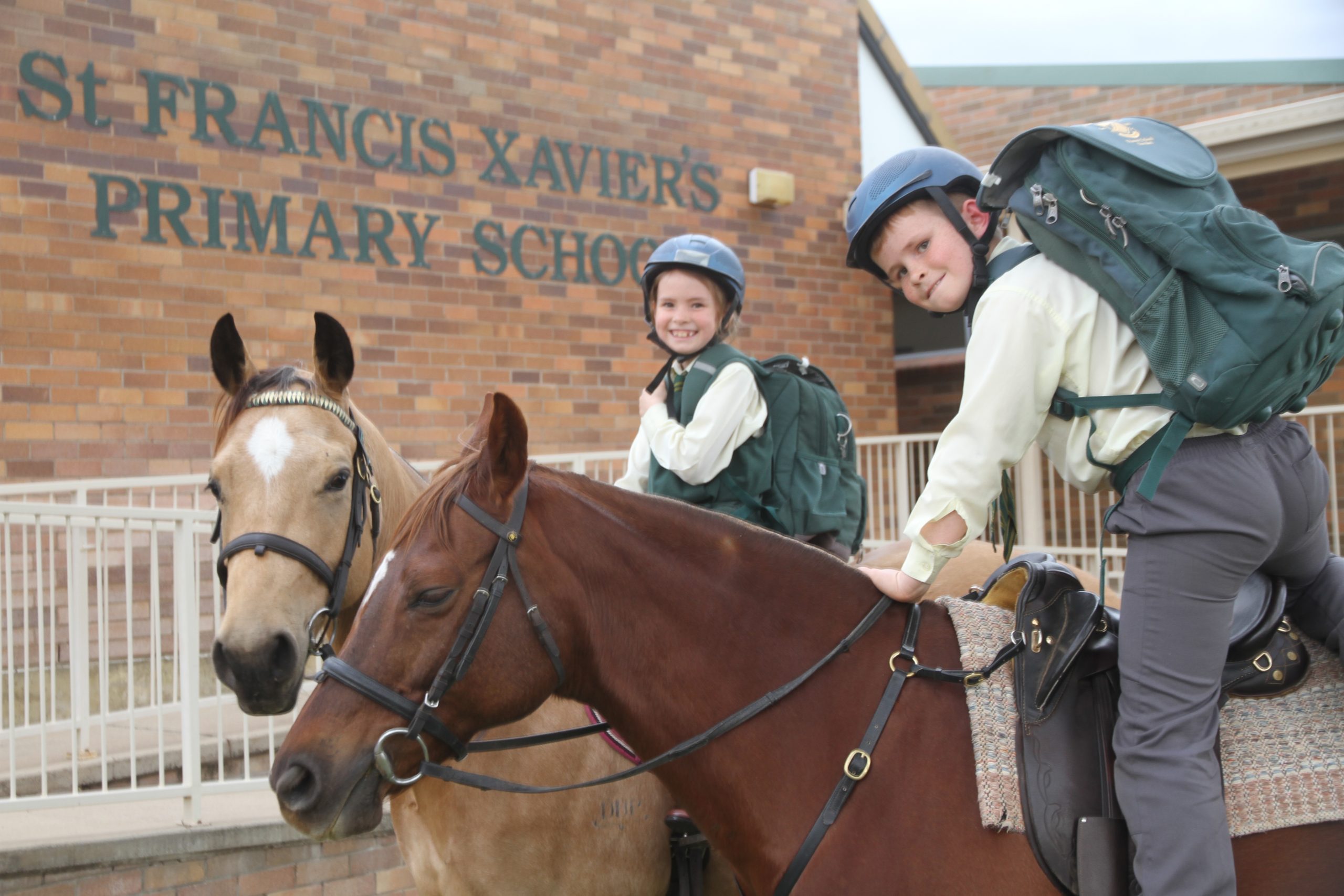 Who can remember riding to school?
