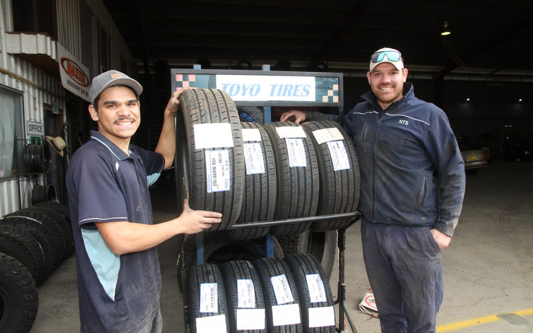 Giving kids a go pays off for everyone at Namoi Tyre Service