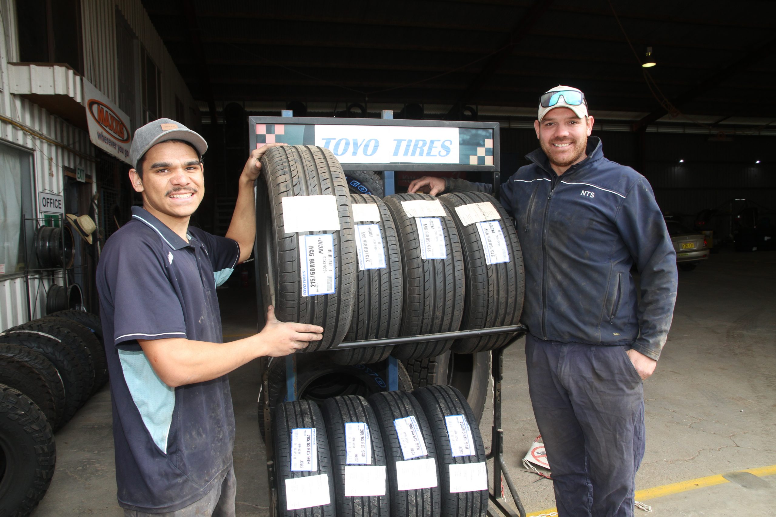 Giving kids a go pays off for everyone at Namoi Tyre Service