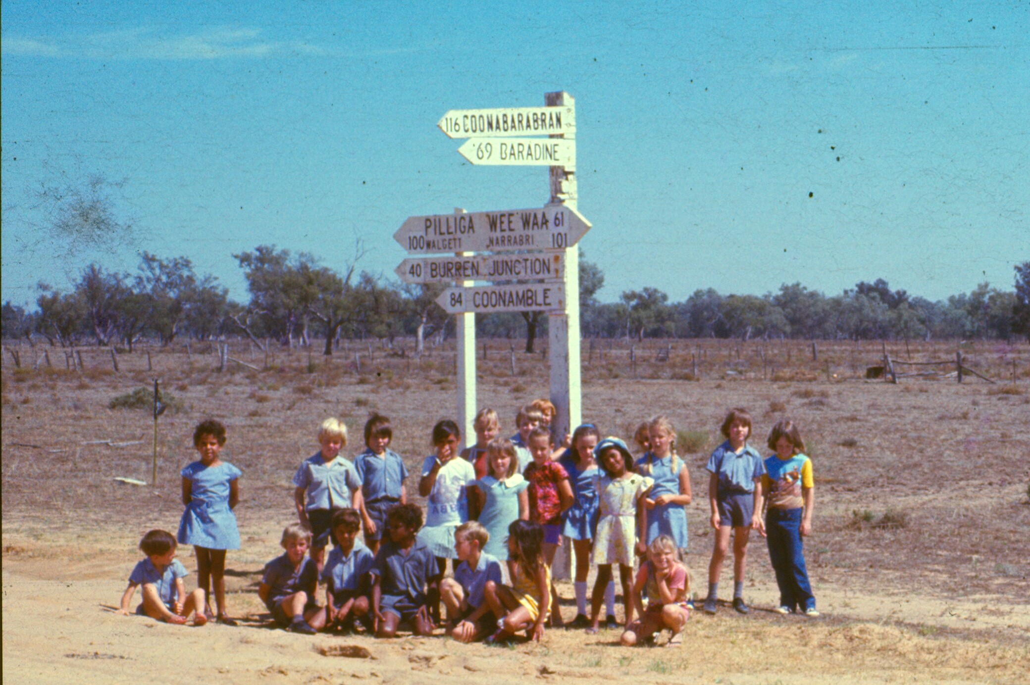 Old photos from Mr Jackson's time as a teacher in Pilliga in the 1970s.
