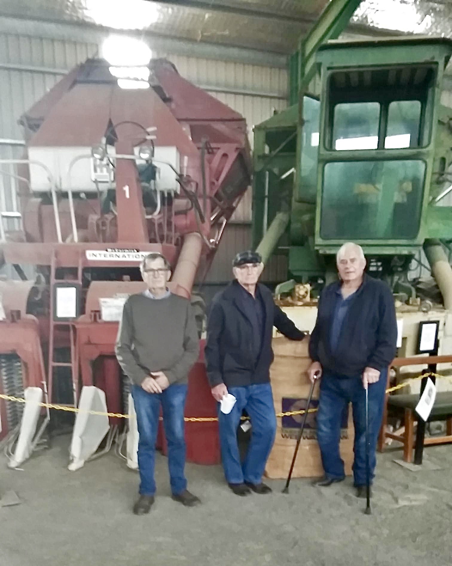 John Watson and Les Gardoll from the Boggabri Tractor Shed and Wee Waa’s Ronan Revell.