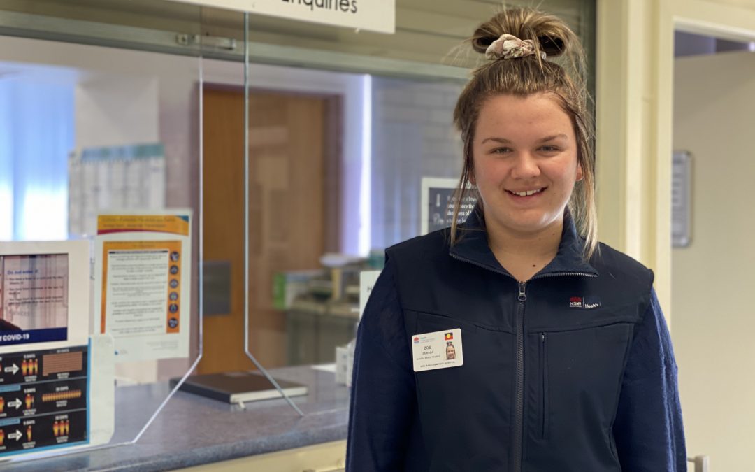 WWHS student Zoe Zawada thrives in new hospital role