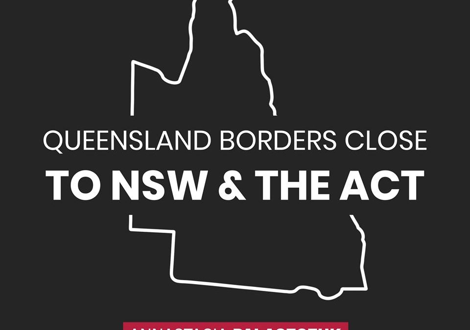 Queensland announces border closures to NSW and ACT residents from Saturday