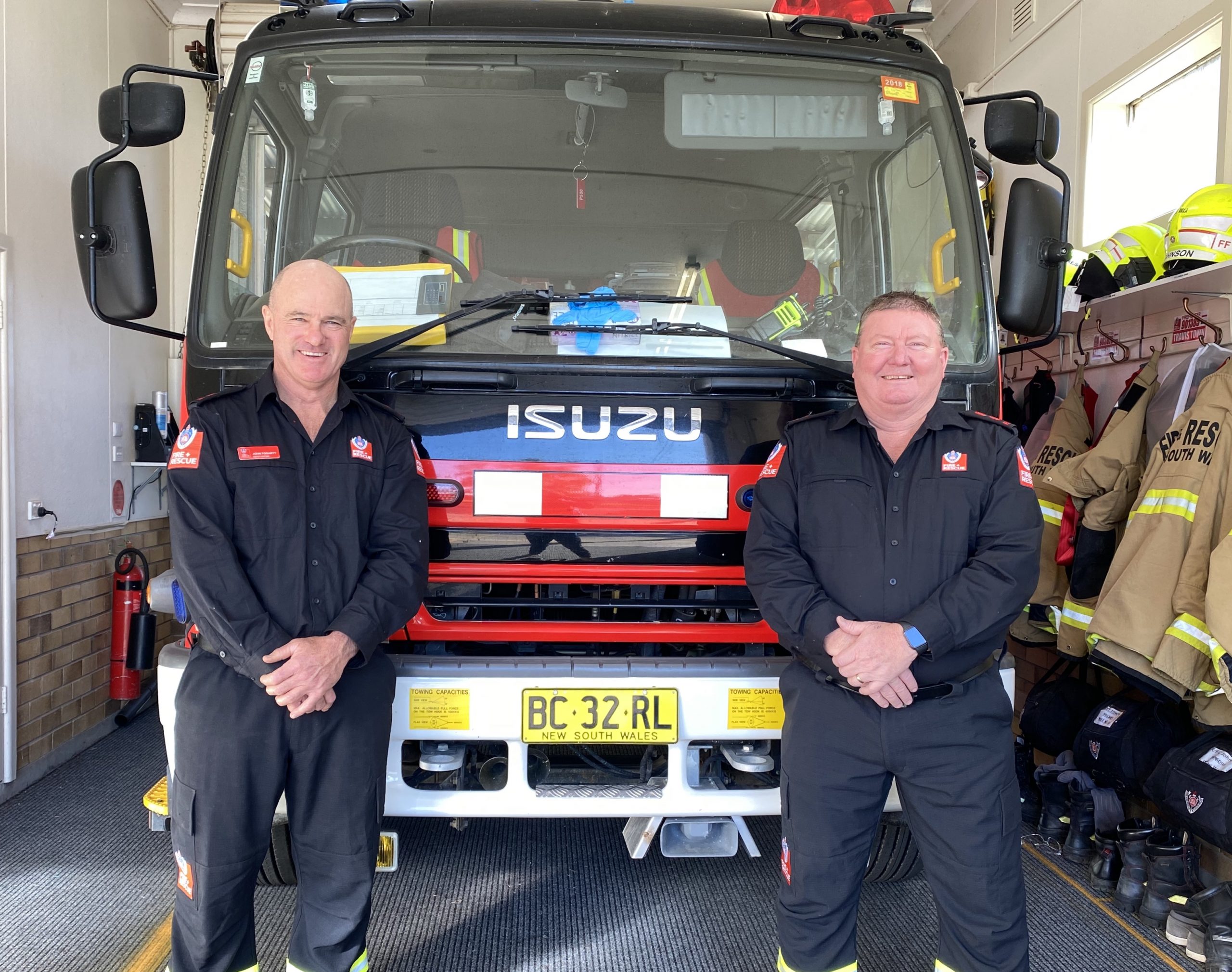 Firefighters clock up 30 years of service each at Wee Waa Fire and Rescue Station
