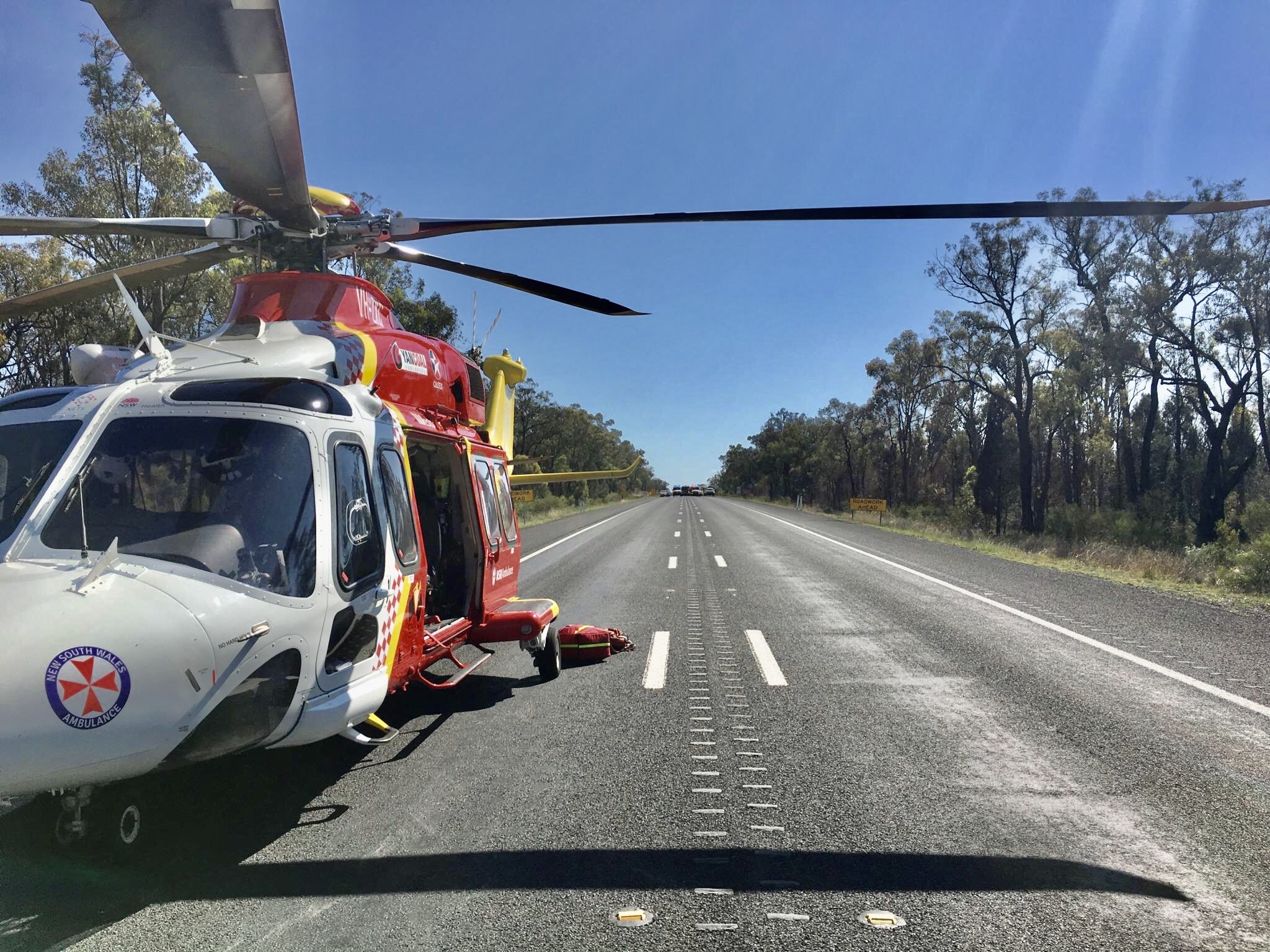 Rescue helicopter called to Newell Highway crash