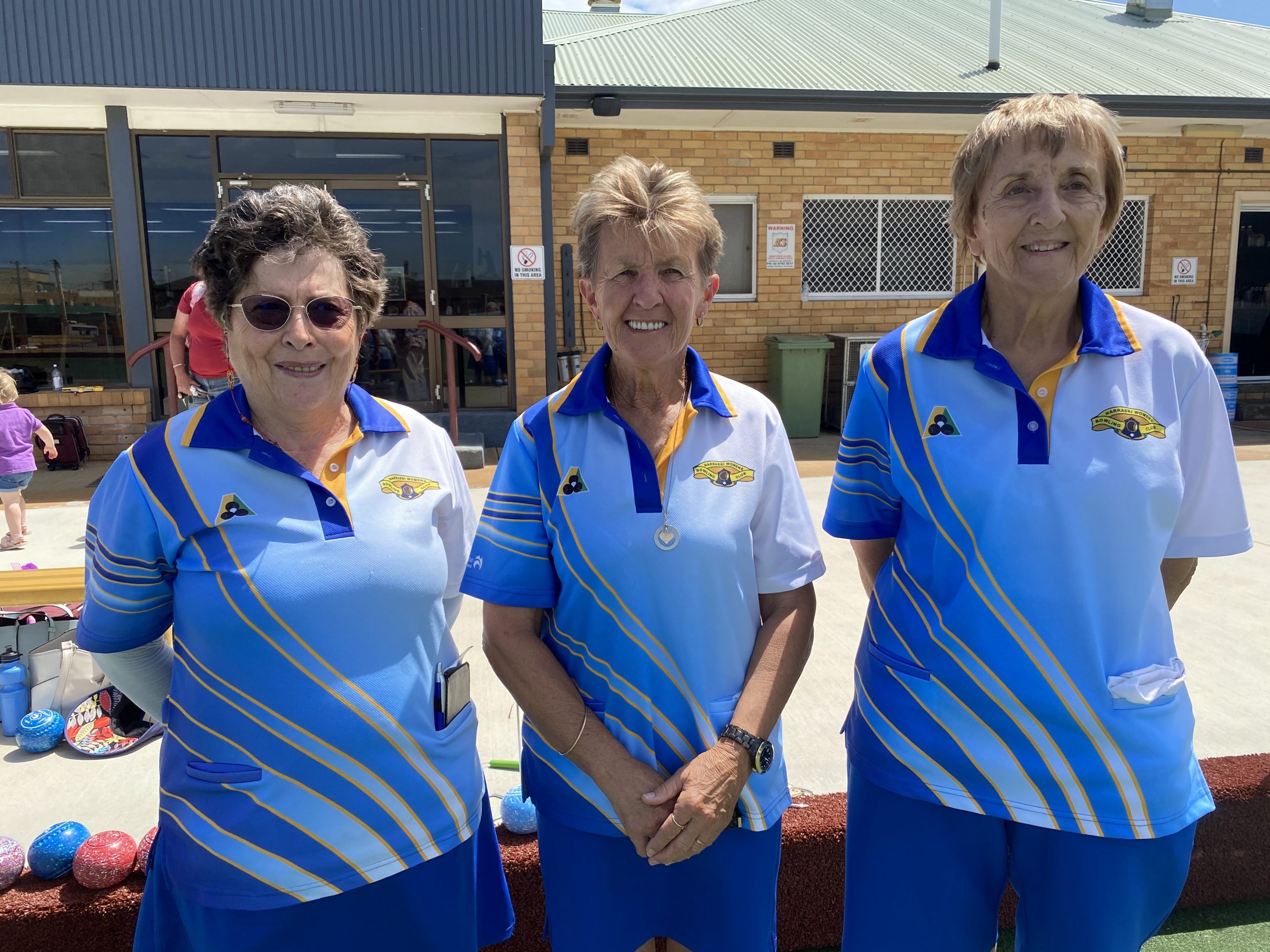 Glennis, Di and Cecile win Narrabri Women’s Bowling Club’s Triples decider