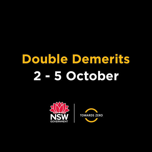 Double demerits in place from 12.01am Friday as police urge drivers to slow down and save lives