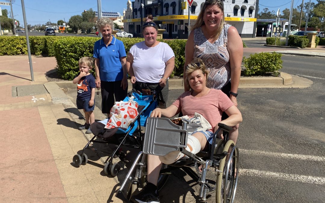 ‘Flatten the kerb, please’ wheeled residents ask