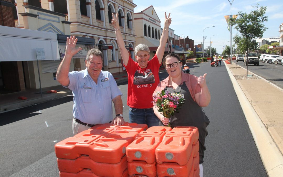 Business operators welcome the re-opening of Maitland Street