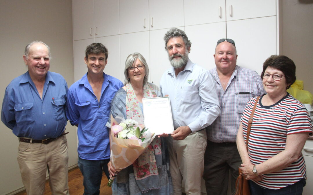 Liz Tomlinson acknowledged for contribution to farmers