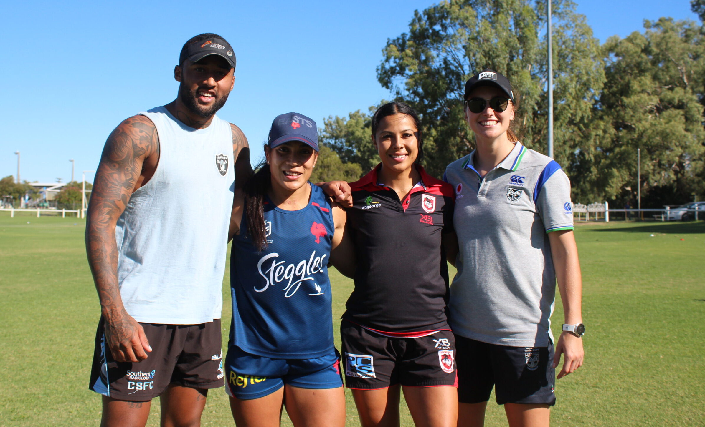 Three NRLW stars and former Knights captain visit Narrabri